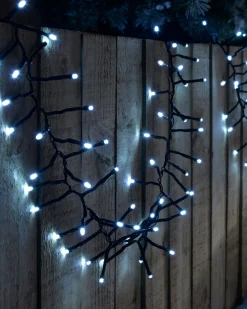 WeRChristmas 240 Chasing Cluster Light String, Bright White