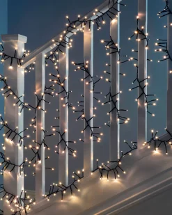 WeRChristmas 400 Chasing Cluster Light String, Warm White
