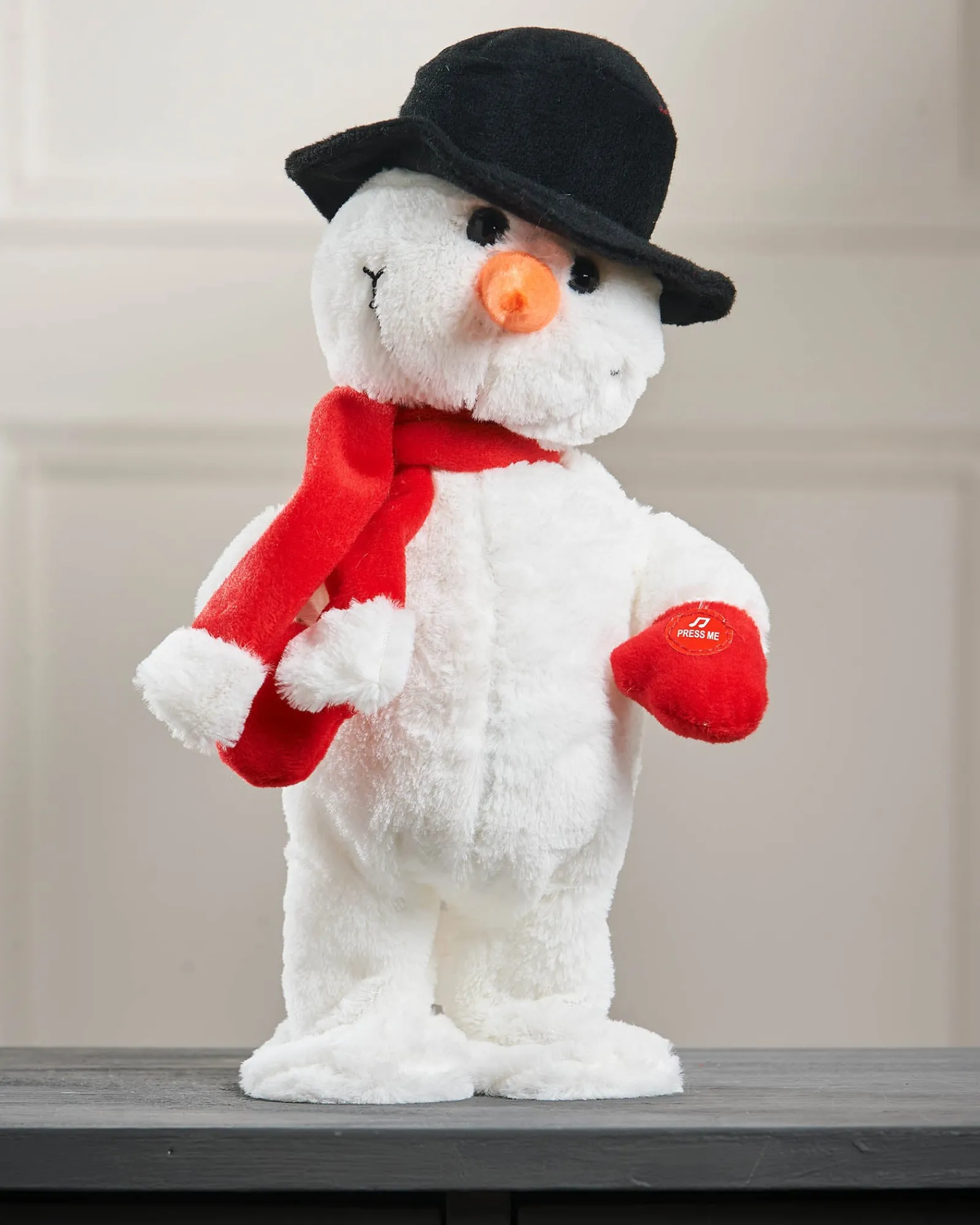 WeRChristmas 30 Cm Walking/Dancing And Singing Christmas Decoration, Snowman