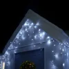 WeRChristmas 360 Icicle LED Light String, Bright White, 8.8 M