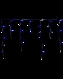 WeRChristmas 360 Icicle LED Light String, Blue/White, 8.8 M