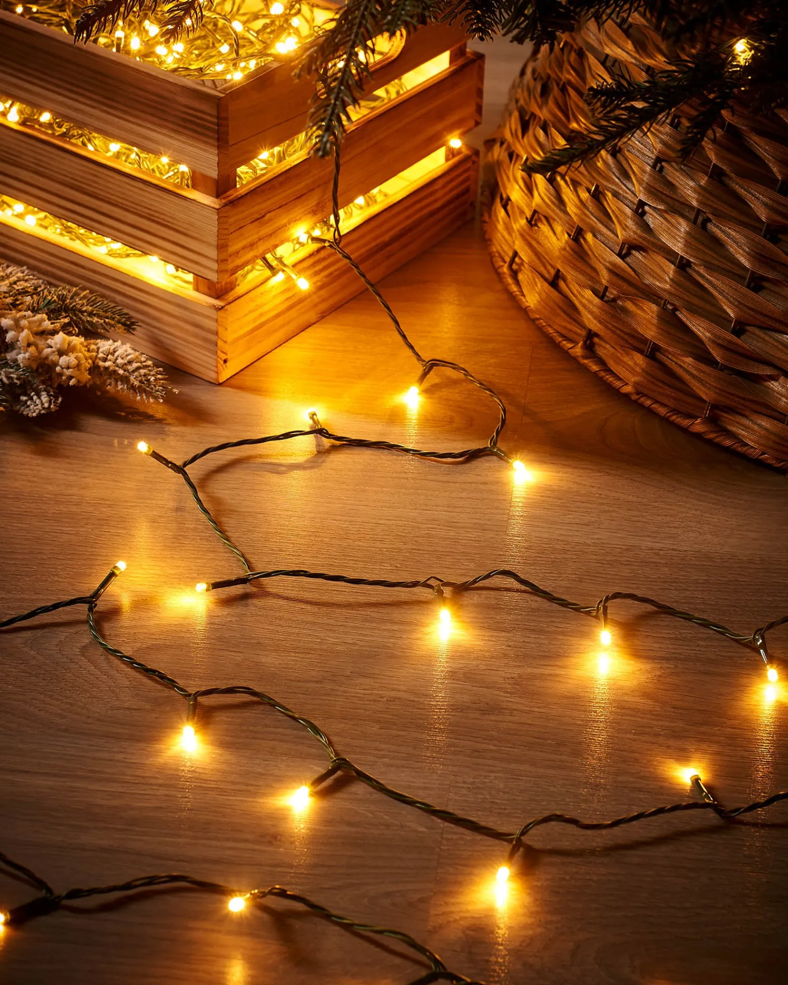 WeRChristmas 350 LED Warm White Light String, 35 M