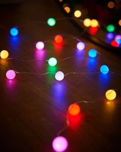 WeRChristmas 80 Pastel Multi-Coloured Micro LED Berry Lights, 6 M