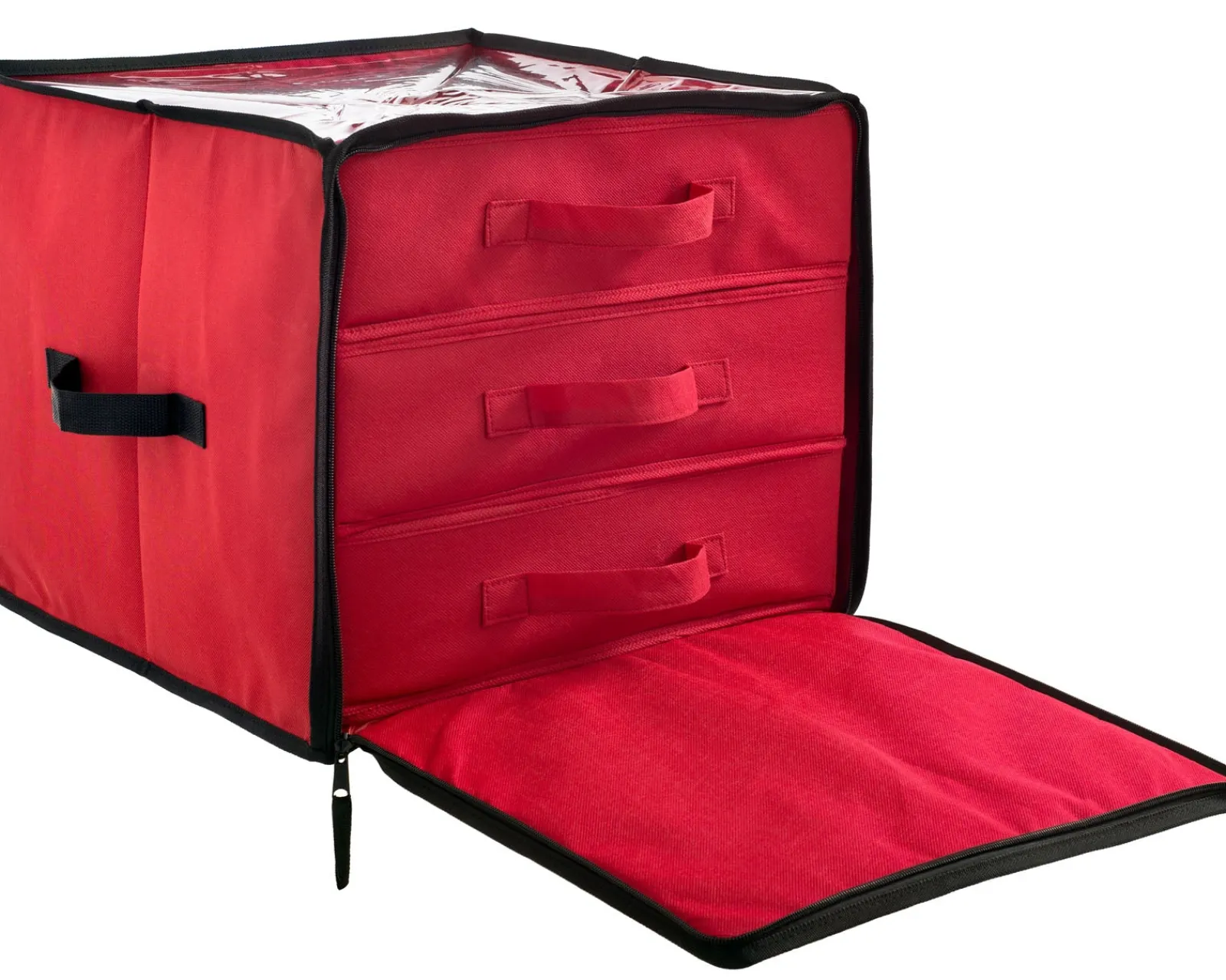 WeRChristmas 48 Piece Decoration And Ornament Storage Box, Red, 40 Cm