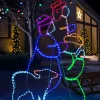 WeRChristmas 3 Wise Men Neon Rope Light Silhouette, 121 Cm
