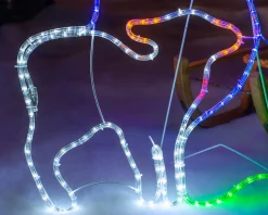 WeRChristmas 3 Wise Men Neon Rope Light Silhouette, 121 Cm