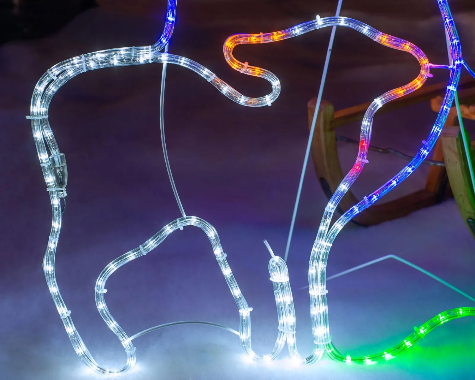 WeRChristmas 3 Wise Men Neon Rope Light Silhouette, 121 Cm