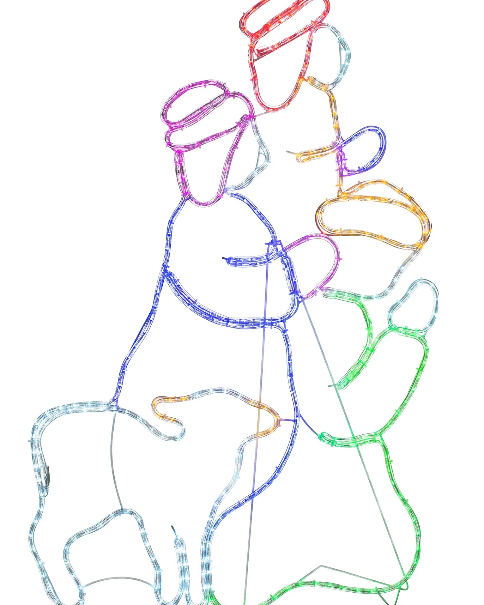 WeRChristmas 3 Wise Men Neon Rope Light Silhouette, 121 Cm