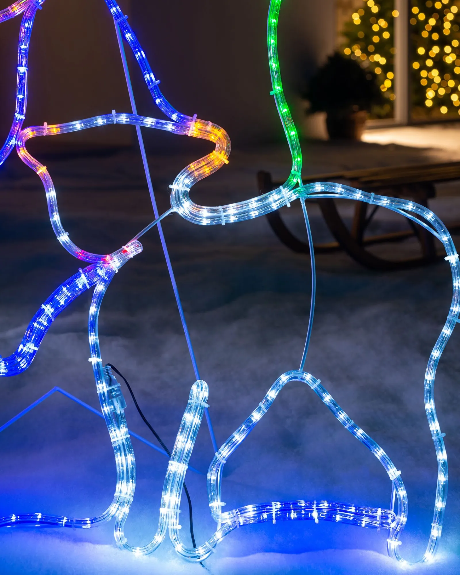 WeRChristmas 2 Wise Men Rope Light Silhouette, 152 Cm