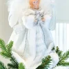 WeRChristmas Angel Christmas Tree Topper, White, 25 Cm