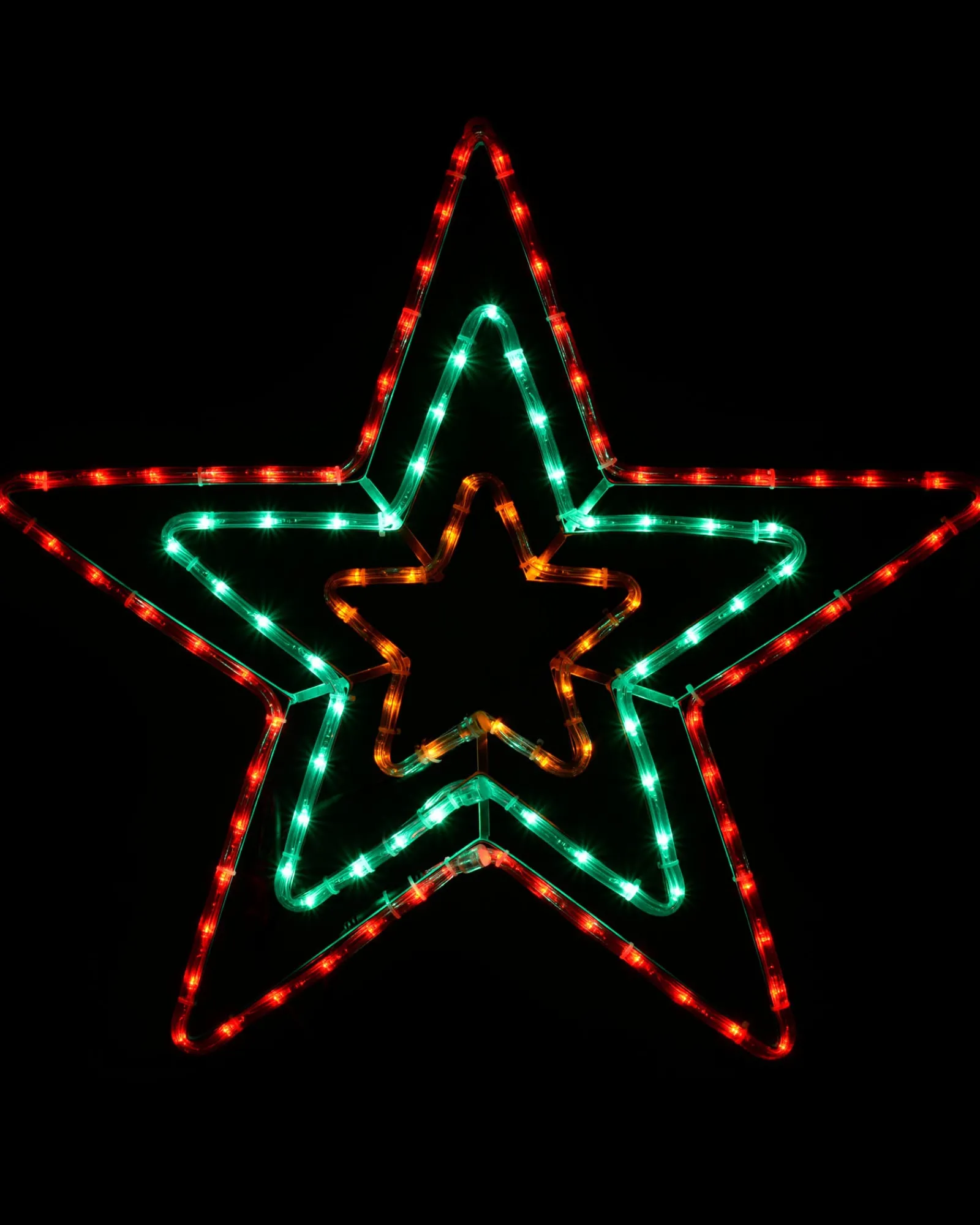 WeRChristmas Animated Flashing Star Rope Light Silhouette, 72 Cm