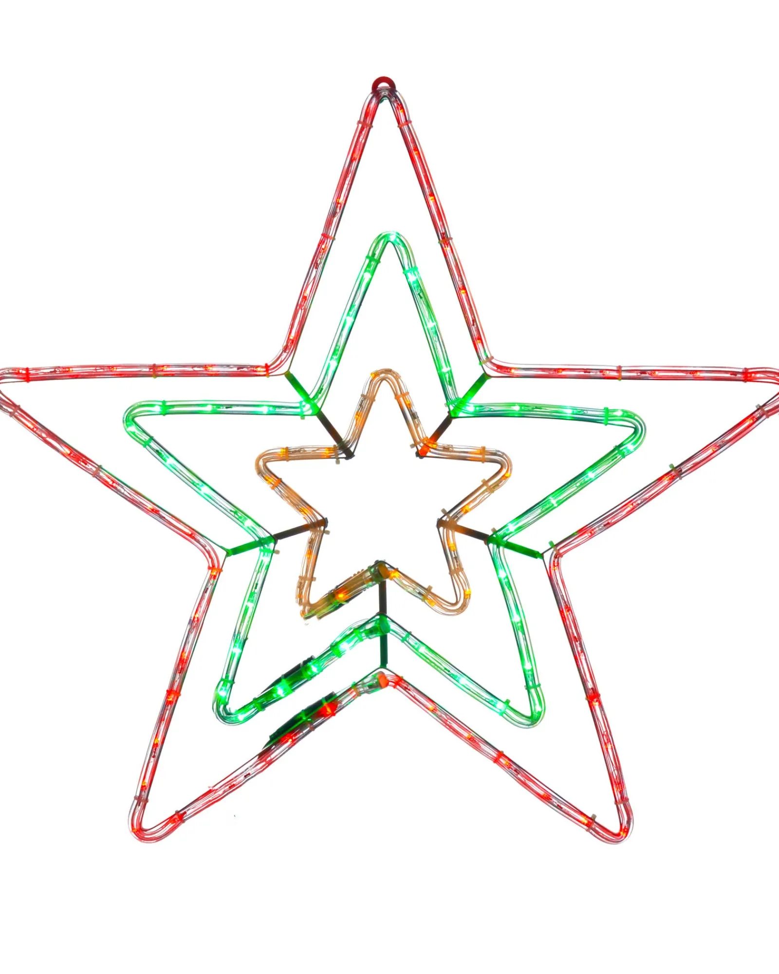 WeRChristmas Animated Flashing Star Rope Light Silhouette, 72 Cm