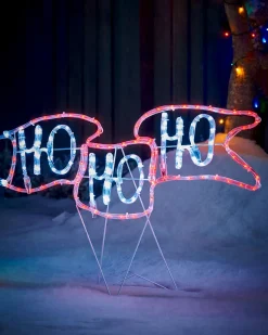 WeRChristmas Animated Flying Santa Rope Light Silhouette, 190 Cm