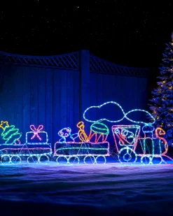 WeRChristmas Animated LED Train Rope Light Silhouette, 2.3 M