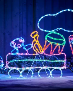 WeRChristmas Animated LED Train Rope Light Silhouette, 2.3 M