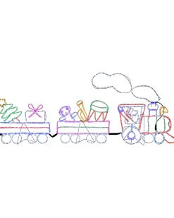 WeRChristmas Animated LED Train Rope Light Silhouette, 2.3 M