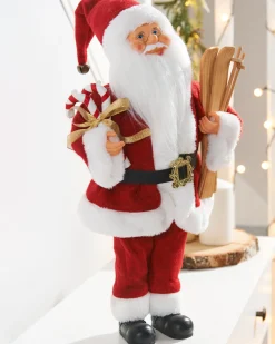 WeRChristmas Animated Musical Standing Santa Figurine, 45 Cm