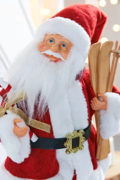 WeRChristmas Animated Musical Standing Santa Figurine, 45 Cm