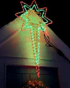 WeRChristmas Animated North Star LED Rope Light Silhouette, 116 Cm
