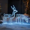 WeRChristmas Animated Reindeer Family Silhouette, 88 Cm