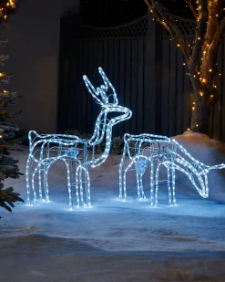 WeRChristmas Animated Reindeer Family Silhouette, 88 Cm