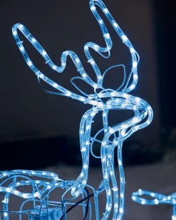WeRChristmas Animated Reindeer Family Silhouette, 88 Cm