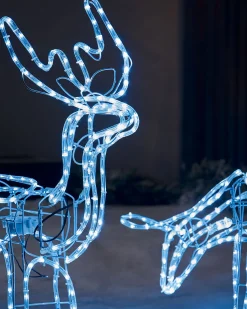 WeRChristmas Animated Reindeer Family Silhouette, 88 Cm