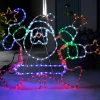 WeRChristmas Animated Santa Rope Light Silhouette, 90 Cm