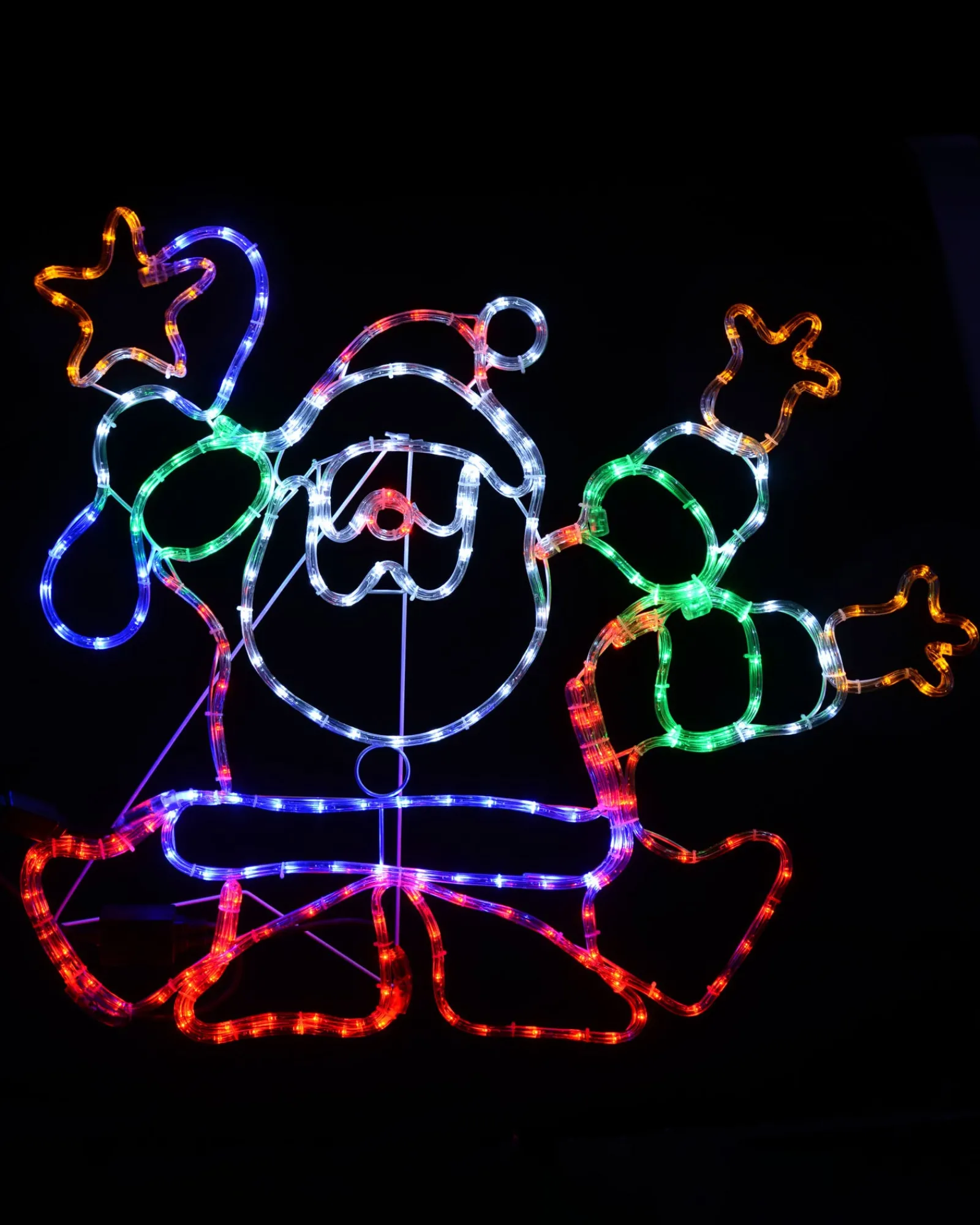WeRChristmas Animated Santa Rope Light Silhouette, 90 Cm
