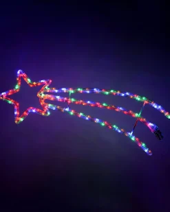WeRChristmas Animated Shooting Star LED Rope Lights Silhouette With Speed Controller, 90 Cm - Large