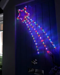 WeRChristmas Animated Shooting Star LED Rope Lights Silhouette With Speed Controller, 90 Cm - Large
