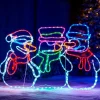 WeRChristmas Animated Snowman Rope Light Silhouette, 105 Cm