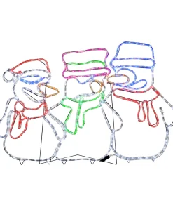 WeRChristmas Animated Snowman Rope Light Silhouette, 105 Cm