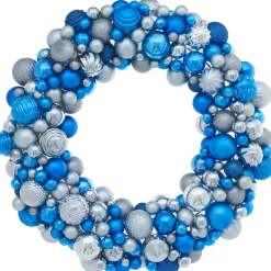 WeRChristmas Antarctica Bauble Wreath, 60 Cm