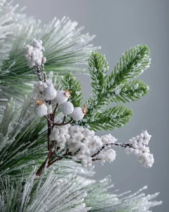WeRChristmas Artificial Berries Pick, White, 31 Cm