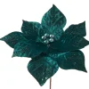 WeRChristmas Artificial Emerald Poinsettia Flower, 30 Cm