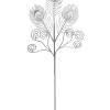 WeRChristmas Artificial Feather Pick, Silver, 62 Cm