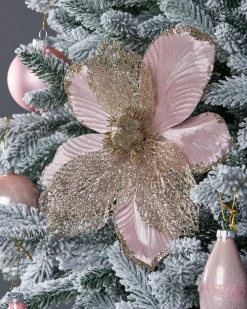 WeRChristmas Artificial Magnolia Flower, Pink, 24 Cm