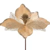 WeRChristmas Artificial Magnolia Flower, Gold, 24 Cm