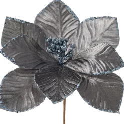 WeRChristmas Artificial Magnolia Flower, Grey, 28 Cm