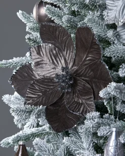 WeRChristmas Artificial Magnolia Flower, Grey, 28 Cm