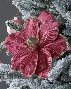 WeRChristmas Artificial Magnolia Flower, Pink, 26 Cm