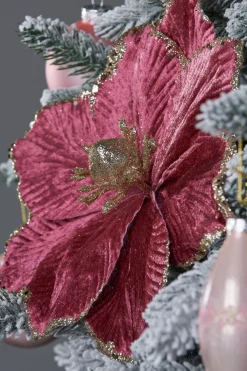 WeRChristmas Artificial Magnolia Flower, Pink, 26 Cm