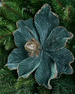 WeRChristmas Artificial Magnolia Flower, Emerald, 23 Cm