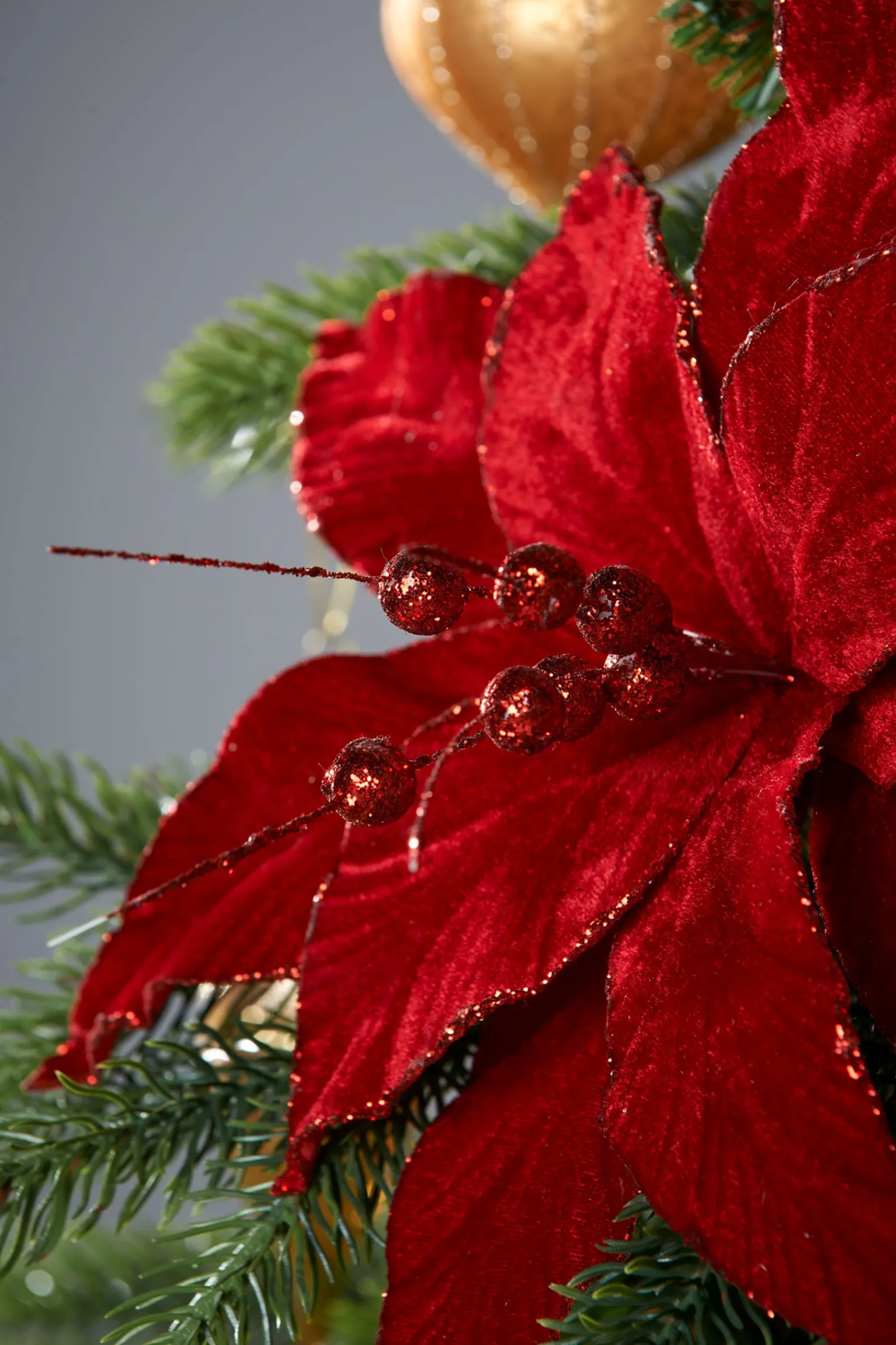 WeRChristmas Artificial Poinsettia Flower, Red, 25 Cm
