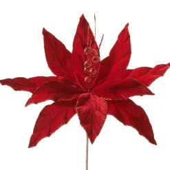 WeRChristmas Artificial Poinsettia Flower, Red, 25 Cm