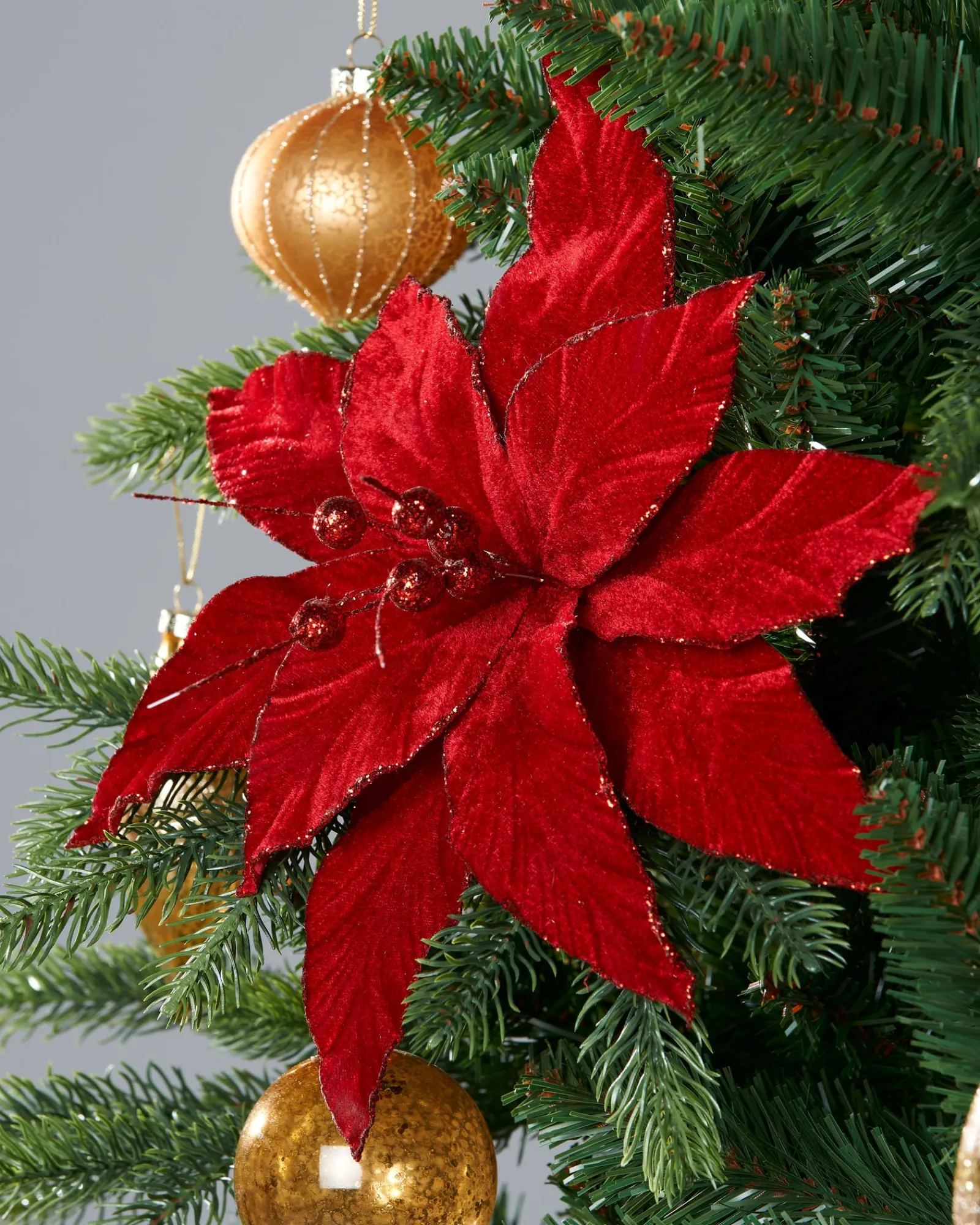 WeRChristmas Artificial Poinsettia Flower, Red, 25 Cm