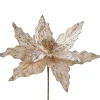 WeRChristmas Artificial Poinsettia Flower, Gold, 25 Cm