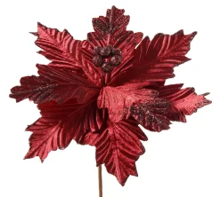 WeRChristmas Artificial Poinsettia Flower, Red, 26 Cm