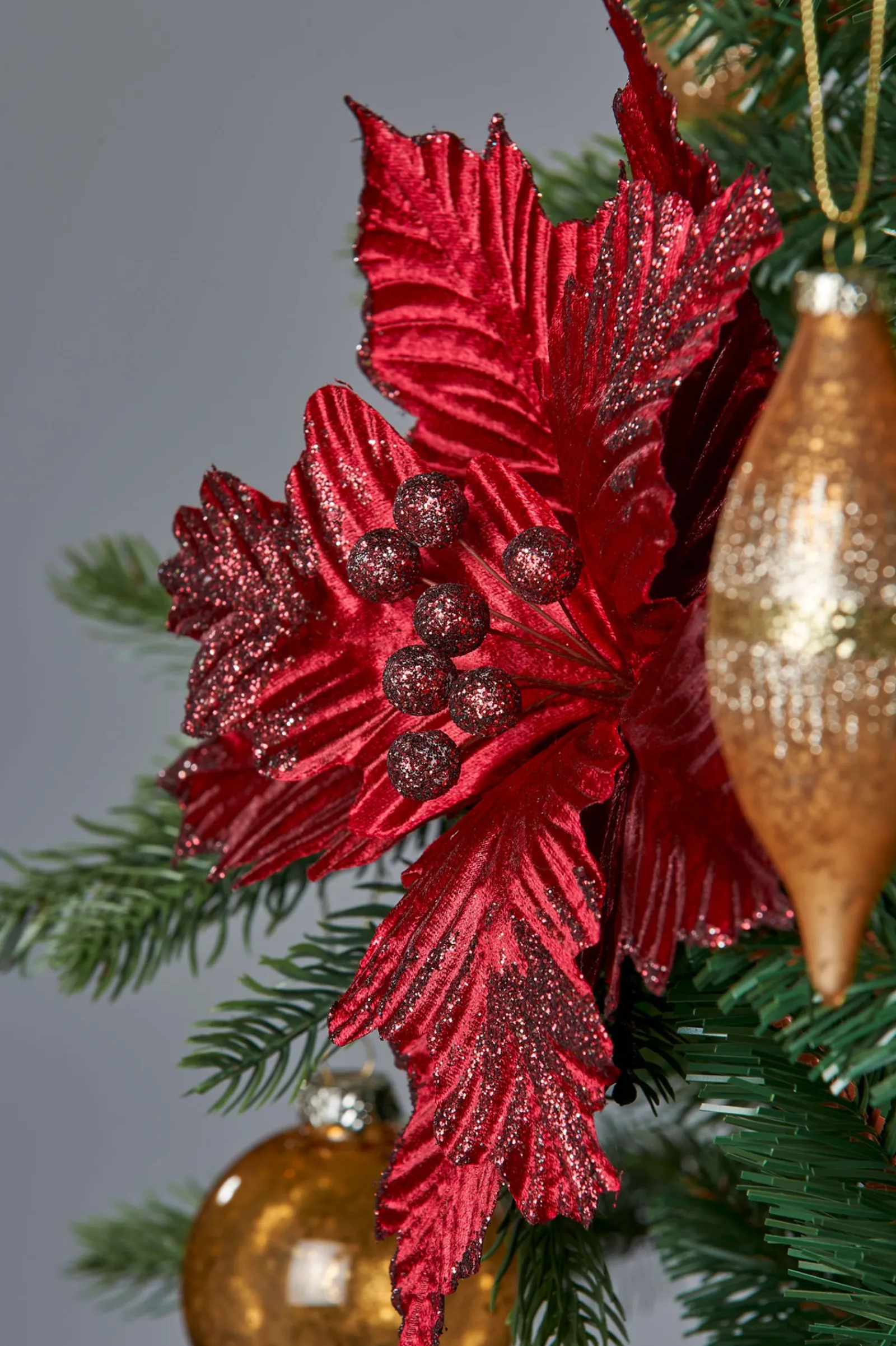 WeRChristmas Artificial Poinsettia Flower, Red, 26 Cm